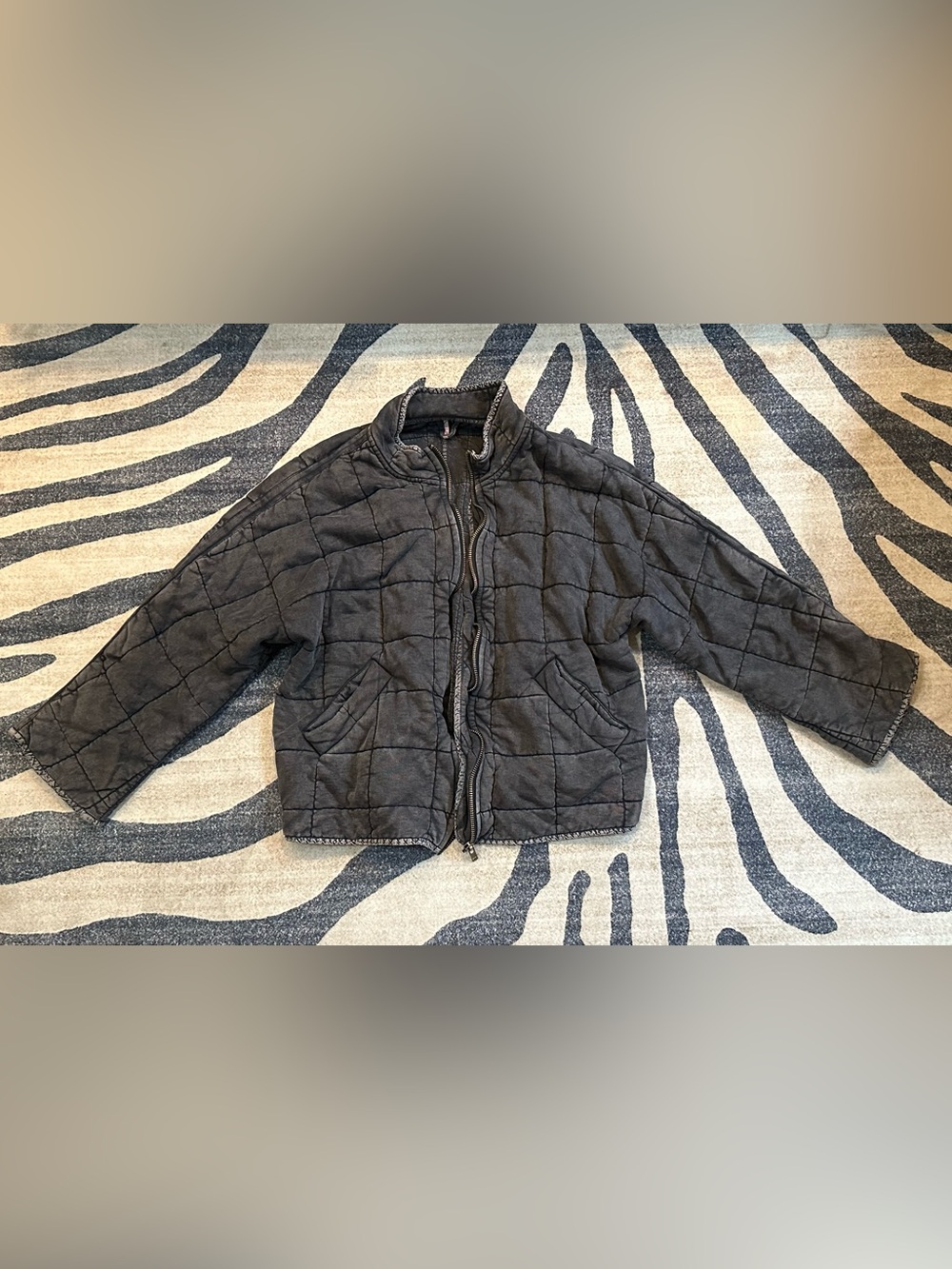 Free People Dolman Quilted Knit Jacket